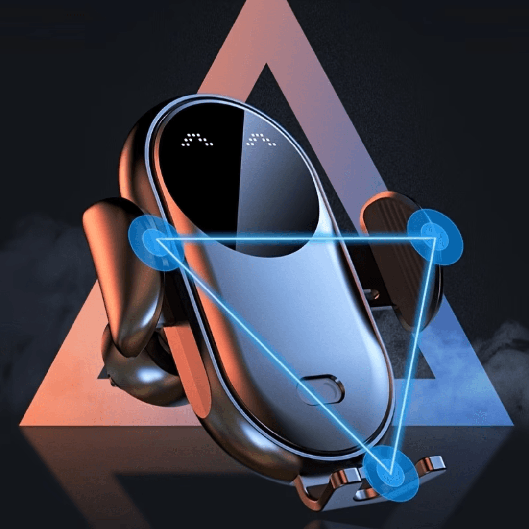 CarFashion – Automatyczny uchwyt samochodowy z ładowaniem Qi